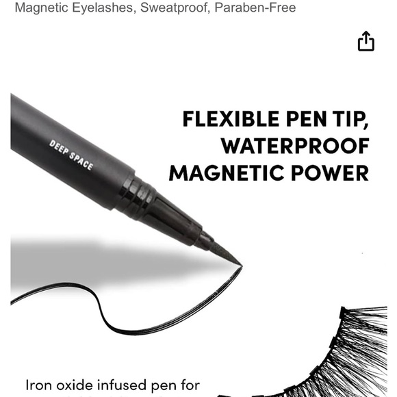NIB GLAMNETIC DEEP SPACE MAGNETIC FELT TIP EYELINER PEN - Picture 3 of 4